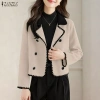 ZANZEA Áo Blazers Len Hàn Quốc Tay Dài Phản Quang – Sang Trọng, Giá 345.125₫ 4