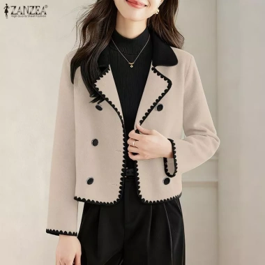 ZANZEA Áo Blazers Len Hàn Quốc Tay Dài Phản Quang – Sang Trọng, Giá 345.125₫
