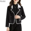 ZANZEA Áo Blazers Len Hàn Quốc Tay Dài Phản Quang – Sang Trọng, Giá 345.125₫ 6