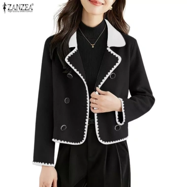ZANZEA Áo Blazers Len Hàn Quốc Tay Dài Phản Quang – Sang Trọng, Giá 345.125₫