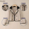 ZANZEA Áo Blazers Len Hàn Quốc Tay Dài Phản Quang – Sang Trọng, Giá 345.125₫ 7