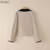 ZANZEA Áo Blazers Len Hàn Quốc Tay Dài Phản Quang – Sang Trọng, Giá 345.125₫ 8