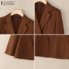 ZANZEA Áo Blazers Nữ Phong Cách Hàn Quốc - Văn Phòng, Giá Giảm 341k 9