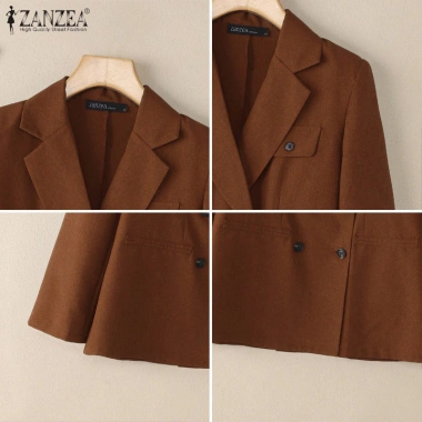 ZANZEA Áo Blazers Nữ Phong Cách Hàn Quốc - Văn Phòng, Giá Giảm 341k