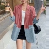 ZANZEA Áo Denim 3/4 Tay Chắp Vá Midi Blazer Nữ Hàn Quốc - Giá 303.858₫ 4
