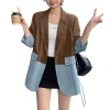 ZANZEA Áo Denim 3/4 Tay Chắp Vá Midi Blazer Nữ Hàn Quốc - Giá 303.858₫ 10