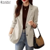 Zanzea Áo khoác blazer dài tay màu trơn thời trang nữ tính Giá chỉ 320.760₫ 6