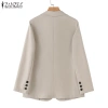 Zanzea Áo khoác blazer dài tay màu trơn thời trang nữ tính Giá chỉ 320.760₫ 8