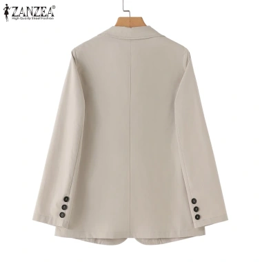 Zanzea Áo khoác blazer dài tay màu trơn thời trang nữ tính Giá chỉ 320.760₫ 8