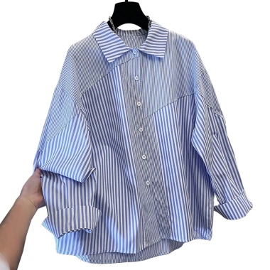 ZANZEA Đầm dài tay sọc nữ Hàn Quốc - mix áo sơ mi công sở, giá ưu đãi 342k 10 ZANZEA Đầm dài tay sọc nữ Hàn Quốc - mix áo sơ mi công sở, giá ưu đãi 342k 10