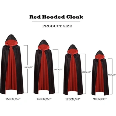 Zaofahua Cape Halloween 59inch - Đồ Cosplay Quỷ Hoody Đáng Sợ, Giảm Giá 22%