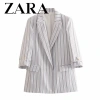 Zara Áo Khoác Vest Nữ Kẻ Sọc Thanh Lịch - Thời Trang Công Sở Giá 461.421 VND