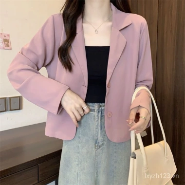 Zara Vietnam áo khoác vest ngắn cài một hàng nút phong cách Hàn Quốc thời trang xuân thu nam nữ, giảm giá 162.000₫ 8