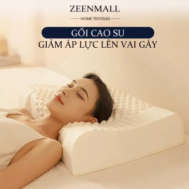 ZEEN Gối Cao Su Non Thiên Nhiên 100% Chống Đau Cổ Vai Gáy, Vỏ Thoáng Khí Giá 106.819₫ ZEEN Gối Cao Su Non Thiên Nhiên 100% Chống Đau Cổ Vai Gáy, Vỏ Thoáng Khí Giá 106.819₫