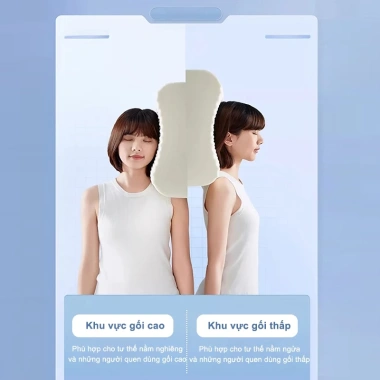 ZEEN Gối Cao Su Non Thiên Nhiên 100% Chống Đau Cổ Vai Gáy, Vỏ Thoáng Khí Giá 106.819₫
