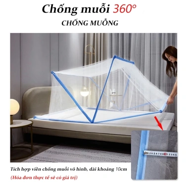 ZEEN Mùng Ngủ Chống Muỗi Khung Xếp 1m6x1m9 Phù Hợp Gia Đình Giá Ưu Đãi 144.530₫ 7 ZEEN Mùng Ngủ Chống Muỗi Khung Xếp 1m6x1m9 Phù Hợp Gia Đình Giá Ưu Đãi 144.530₫ 7
