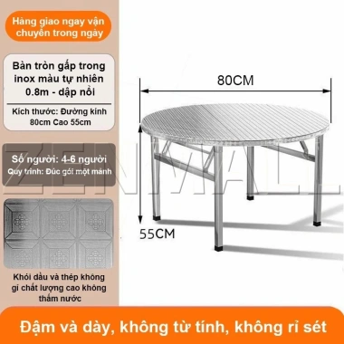 ZEN Bàn inox xếp gấp gọn bền đẹp, chất lượng cao, ship hỏa tốc, giá 529.000 VND 10 ZEN Bàn inox xếp gấp gọn bền đẹp, chất lượng cao, ship hỏa tốc, giá 529.000 VND 10