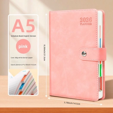 ZENITHEM 2.026 Kế Hoạch 12 Tháng A5 Giấy Dày Mài Mòn Sổ Tay 365 Ngày 150.336 VND
