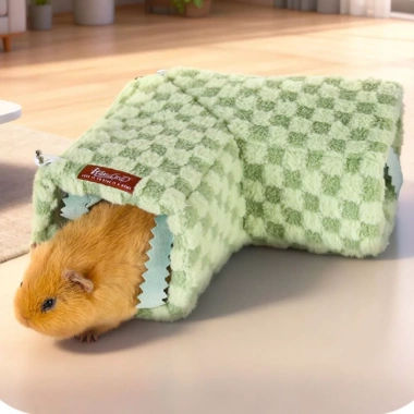 ZHUXAOWAN Hamster Tunnel Nest - Tổ ấm áp, chống gió, móc phụ kiện thú cưng nhỏ 4