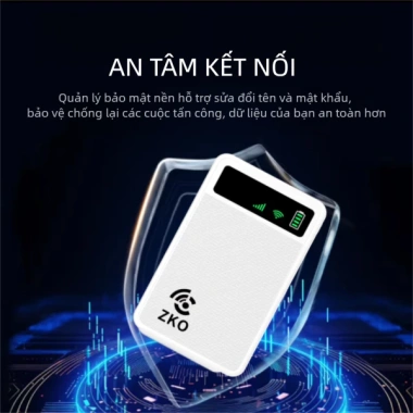 Zkowifi Phát Wifi 4G 300Mbps + Sạc Dự Phòng 8.000mAh Không Cần Sim - 399.000₫ 9