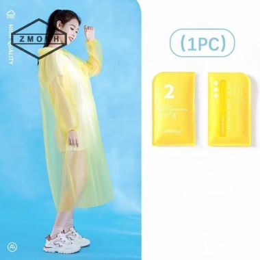 Zmonh Áo mưa di động, chống thấm nước, du lịch, cắm trại nam nữ dùng một lần