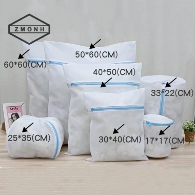 Zmonh Fine Net Túi Giặt Máy Giặt Bẩn – Túi Lưới Sắp Xếp Quần Áo và Giày Nữ Mới