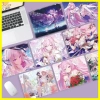 Zoci Miếng Lót Chuột Honkai Impact 3 Elysia 3 Miếng Thu Gọn, Đệm Bàn Dày Đường May