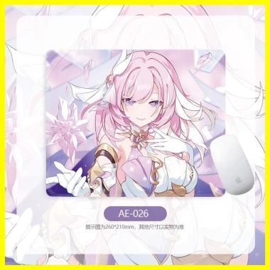 Zoci Miếng Lót Chuột Honkai Impact 3 Elysia 3 Miếng Thu Gọn, Đệm Bàn Dày Đường May 6