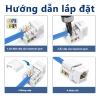 ZoeRax 10 chiếc Keystone Jack Cat6 RJ45 Punch Down Mô-đun Ethernet trắng Giá ưu đãi 148.499 VND 7