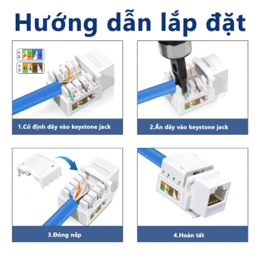 ZoeRax 10 chiếc Keystone Jack Cat6 RJ45 Punch Down Mô-đun Ethernet trắng Giá ưu đãi 148.499 VND 7 ZoeRax 10 chiếc Keystone Jack Cat6 RJ45 Punch Down Mô-đun Ethernet trắng Giá ưu đãi 148.499 VND 7