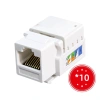 ZoeRax 10 chiếc Keystone Jack Cat6 RJ45 Punch Down Mô-đun Ethernet trắng Giá ưu đãi 148.499 VND 8
