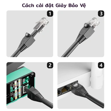 ZoeRax 100 Boot Cat5/Cat5E/Cat6 - Nắp RJ45 giảm áp lực, lắp nhanh, giá ưu đãi 3 ZoeRax 100 Boot Cat5/Cat5E/Cat6 - Nắp RJ45 giảm áp lực, lắp nhanh, giá ưu đãi 3