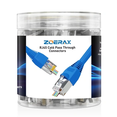 ZoeRax 100 Đầu RJ45 Cat6/Cat6a Pass Through Mạ Vàng 8P8C – Thanh Tải 1,2mm Boots STP UTP Gigabit Ethernet, Giá 242.000₫ 2 ZoeRax 100 Đầu RJ45 Cat6/Cat6a Pass Through Mạ Vàng 8P8C – Thanh Tải 1,2mm Boots STP UTP Gigabit Ethernet, Giá 242.000₫ 2