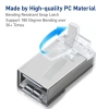 ZoeRax 100 Đầu RJ45 Cat6/Cat6a Pass Through Mạ Vàng 8P8C – Thanh Tải 1,2mm Boots STP UTP Gigabit Ethernet, Giá 242.000₫ 5