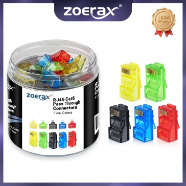 ZoeRax 100pcs RJ45 Cat6 Đầu Nối EZ Uốn Phích Cắm Cho Cáp UTP Giá 137.499 VND ZoeRax 100pcs RJ45 Cat6 Đầu Nối EZ Uốn Phích Cắm Cho Cáp UTP Giá 137.499 VND