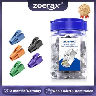 ZoeRax 50 RJ45 Cat7 Cat6A 3 Prong 8P8C Mạ Vàng Bảo Vệ Giảm Căng Thẳng 230.999 VND ZoeRax 50 RJ45 Cat7 Cat6A 3 Prong 8P8C Mạ Vàng Bảo Vệ Giảm Căng Thẳng 230.999 VND