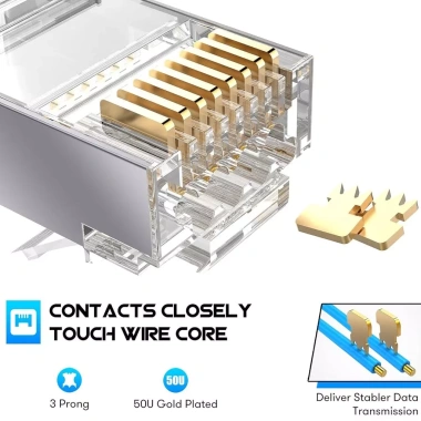 ZoeRax 50 RJ45 Cat7 Cat6A 3 Prong 8P8C Mạ Vàng Bảo Vệ Giảm Căng Thẳng 230.999 VND 4 ZoeRax 50 RJ45 Cat7 Cat6A 3 Prong 8P8C Mạ Vàng Bảo Vệ Giảm Căng Thẳng 230.999 VND 4