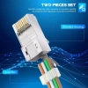 ZoeRax 50 RJ45 Cat7 Cat6A 3 Prong 8P8C Mạ Vàng Bảo Vệ Giảm Căng Thẳng 230.999 VND 5