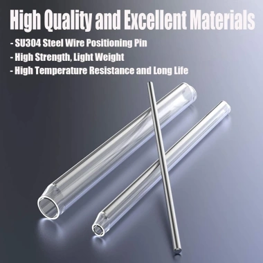 Zoerax 50/100 Cái 60mm Sợi Quang Fusion Splice – Ống Co Nhiệt Trong Suốt PE, Kim Đơn & Đôi Không Gỉ, Giá 37.950₫ 3