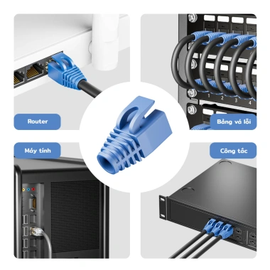 ZoeRax 50PCS RJ45 Cáp mạng Ethernet giảm căng thẳng, bảo vệ vỏ OD 7.5mm cho CAT8 CAT7 CAT6A - Giá ưu đãi 101,200 VND 5 ZoeRax 50PCS RJ45 Cáp mạng Ethernet giảm căng thẳng, bảo vệ vỏ OD 7.5mm cho CAT8 CAT7 CAT6A - Giá ưu đãi 101,200 VND 5