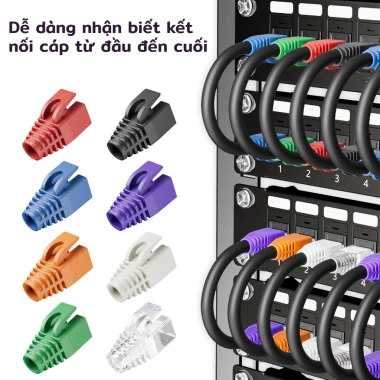 ZoeRax 50PCS RJ45 Cáp mạng Ethernet giảm căng thẳng, bảo vệ vỏ OD 7.5mm cho CAT8 CAT7 CAT6A - Giá ưu đãi 101,200 VND 6 ZoeRax 50PCS RJ45 Cáp mạng Ethernet giảm căng thẳng, bảo vệ vỏ OD 7.5mm cho CAT8 CAT7 CAT6A - Giá ưu đãi 101,200 VND 6