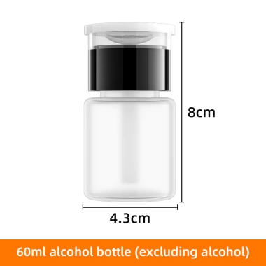 ZoeRax 60ml Chai Cồn Rỗng, Bơm Nạp Lại, Đựng Chất Lỏng Trong Suốt - 60.499 VND 7