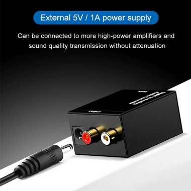 Zoerax Analog L/R - Bộ chuyển đổi Toslink sang RCA, đồng trục kỹ thuật số, RCA kép, giá 129.800₫ 3