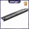 ZoeRax Bảng vá Keystone STP 24 cổng 1U Rackmount hoặc treo tường – Quản lý, hỗ trợ cáp, giá chỉ 445.499 VND