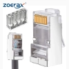 ZoeRax Bộ 100 Ổ Cắm RJ45 CAT6 Hai Mảnh 8P8C Modular cho Máy Nén Mạng - Giá ưu đãi 115.499₫ 10
