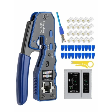 ZoeRax Bộ công cụ uốn RJ45 và kiểm tra Ethernet Cat5e Cat6 Cat6a 8P8C Đầu nối mô-đun giá ưu đãi 295.900đ 2 ZoeRax Bộ công cụ uốn RJ45 và kiểm tra Ethernet Cat5e Cat6 Cat6a 8P8C Đầu nối mô-đun giá ưu đãi 295.900đ 2
