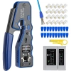 ZoeRax Bộ công cụ uốn RJ45 và kiểm tra Ethernet Cat5e Cat6 Cat6a 8P8C Đầu nối mô-đun giá ưu đãi 295.900đ 8