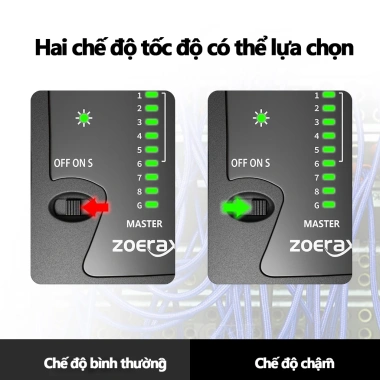 ZoeRax Bộ Kiểm Tra Cáp Ethernet LAN RJ45 Cat5‑Cat7 UTP & RJ11/RJ12 - Kiểm Tra Nhanh, Đảm Bảo Kết Nối, Giá Ưu Đãi 97.900 VND 3