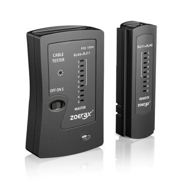 ZoeRax Bộ Kiểm Tra Cáp Ethernet LAN RJ45 Cat5‑Cat7 UTP & RJ11/RJ12 - Kiểm Tra Nhanh, Đảm Bảo Kết Nối, Giá Ưu Đãi 97.900 VND 9
