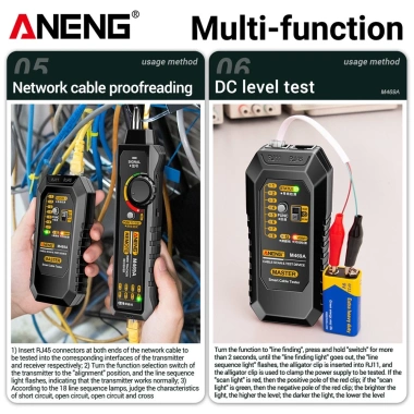 ZoeRax Bộ kiểm tra cáp mạng thông minh RJ45 RJ11 LAN Finder: Công cụ sửa chữa mạng, giá ưu đãi 515.900 VND 4